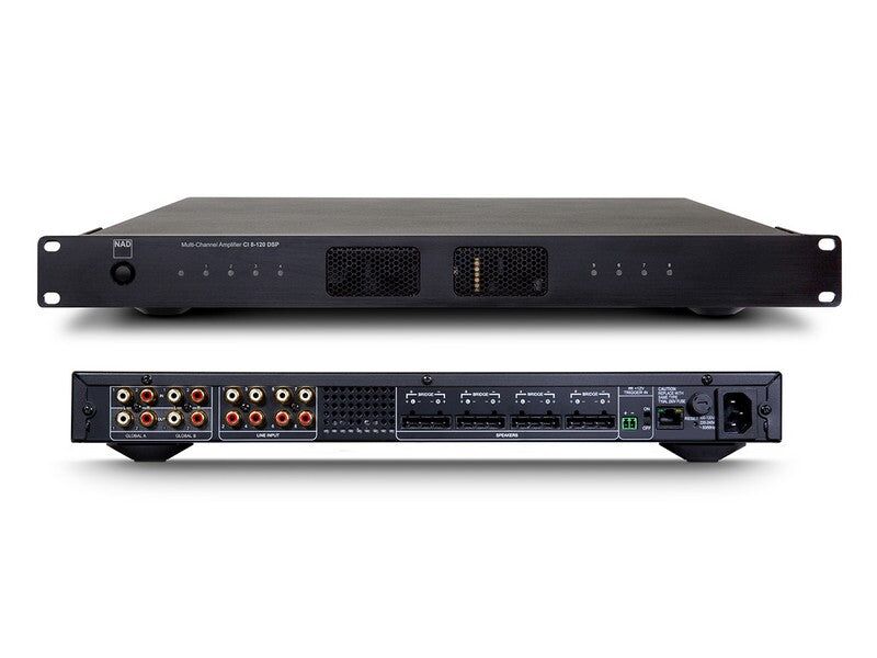 NAD CI8-120 DSP Multi-Channel Amplifier Black
