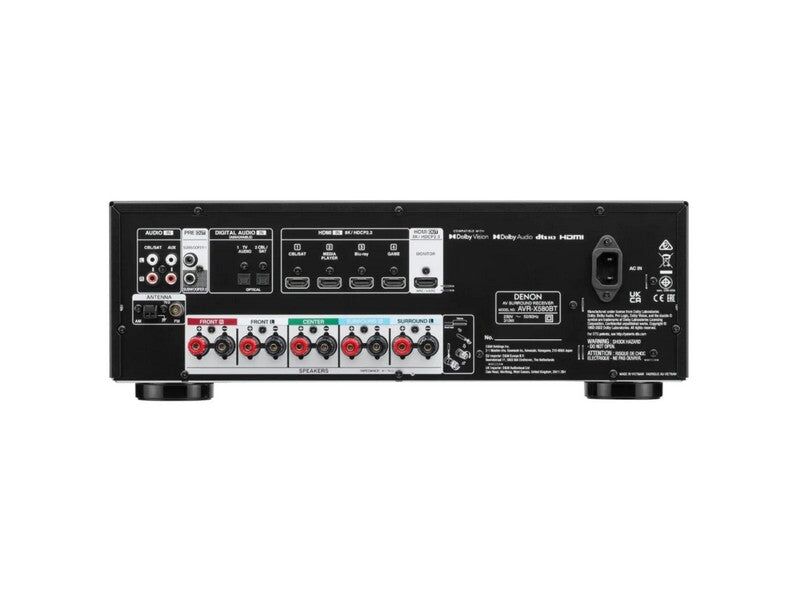 Denon AVR-X580BT 5.2 Channel 8K AV Receiver with Bluetooth. - Image 4