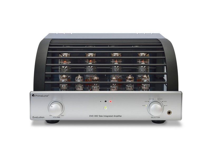 PrimaLuna EVO 300 Tube Integrated Amplifier (EL34) Silver with MM Phono Stage