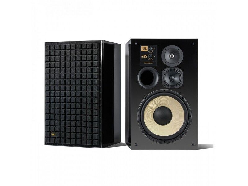 JBL L100 Classic 12in 3-way Bookshelf Loudspeaker Pair Gloss Black
